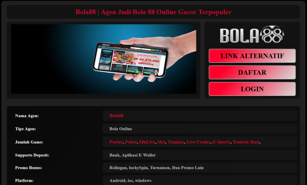 Bola88 Link Alternatif Bola88 Bola 88